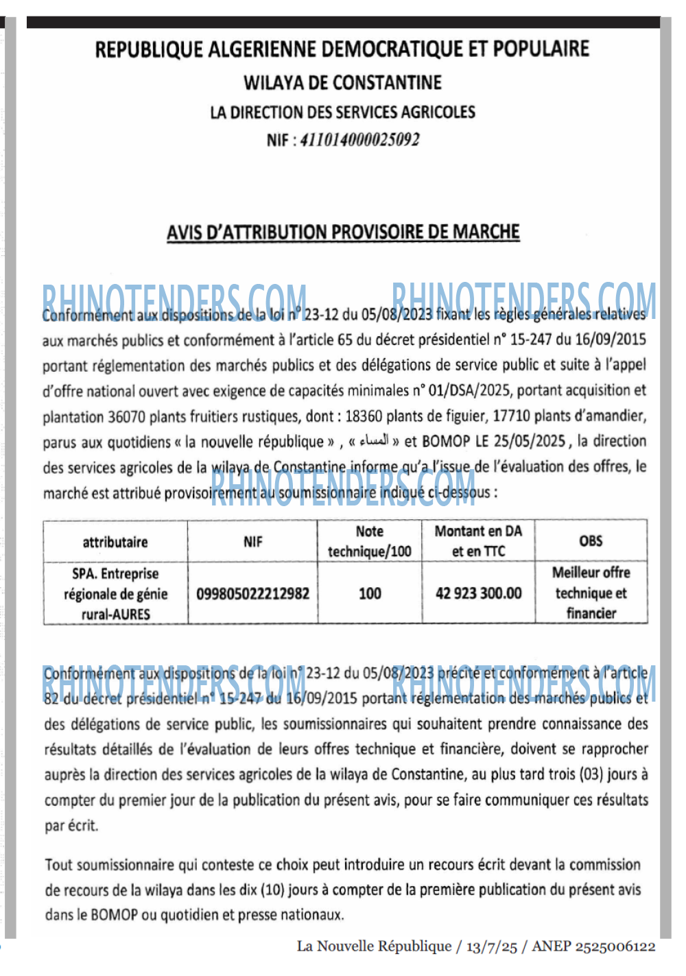 La Tribune