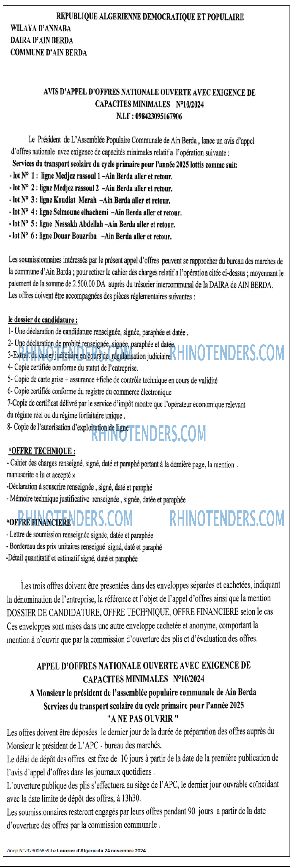 Le Courrier d'Algerie