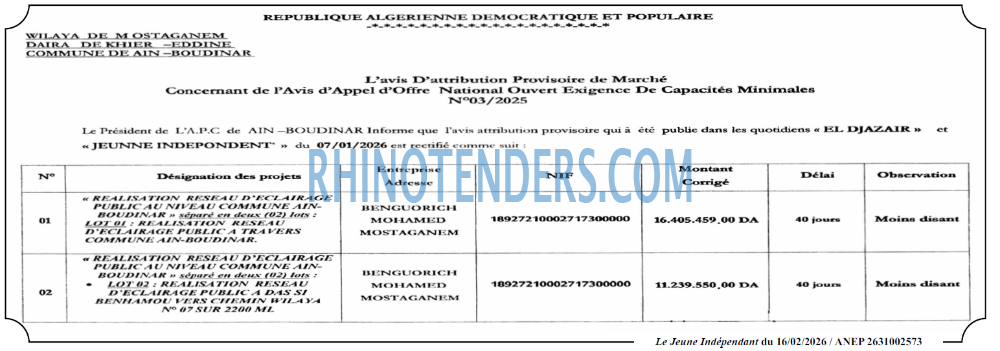 Jeune Independant