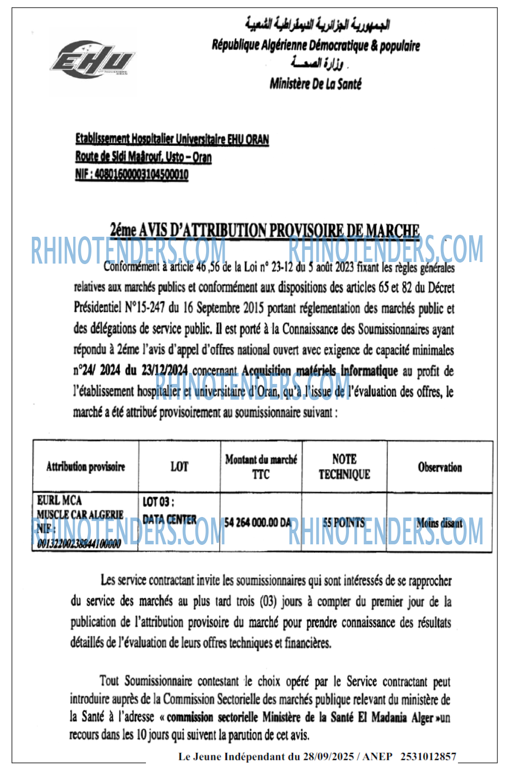 Le jeune indépendant