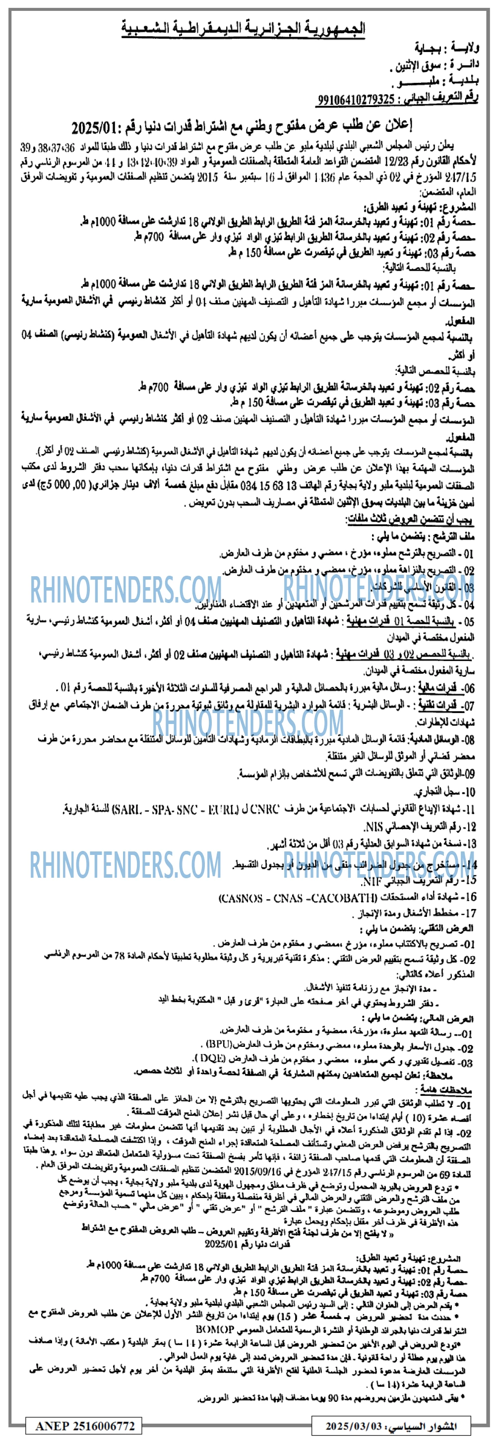 المشوار السياسي