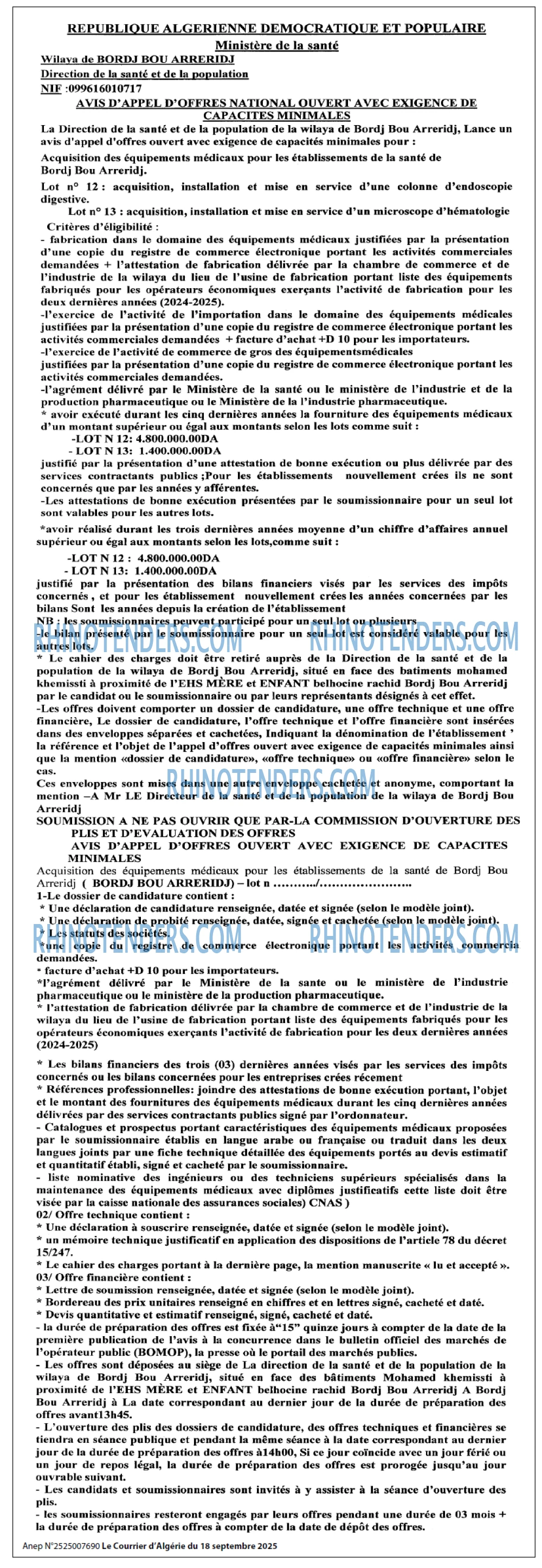 Le Courrier d'Algerie