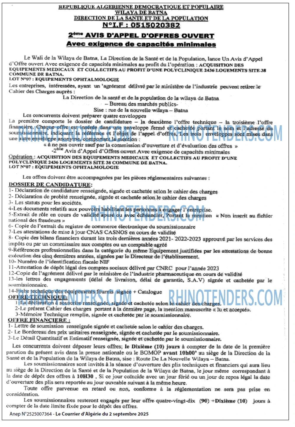 Le Courrier d'Algerie