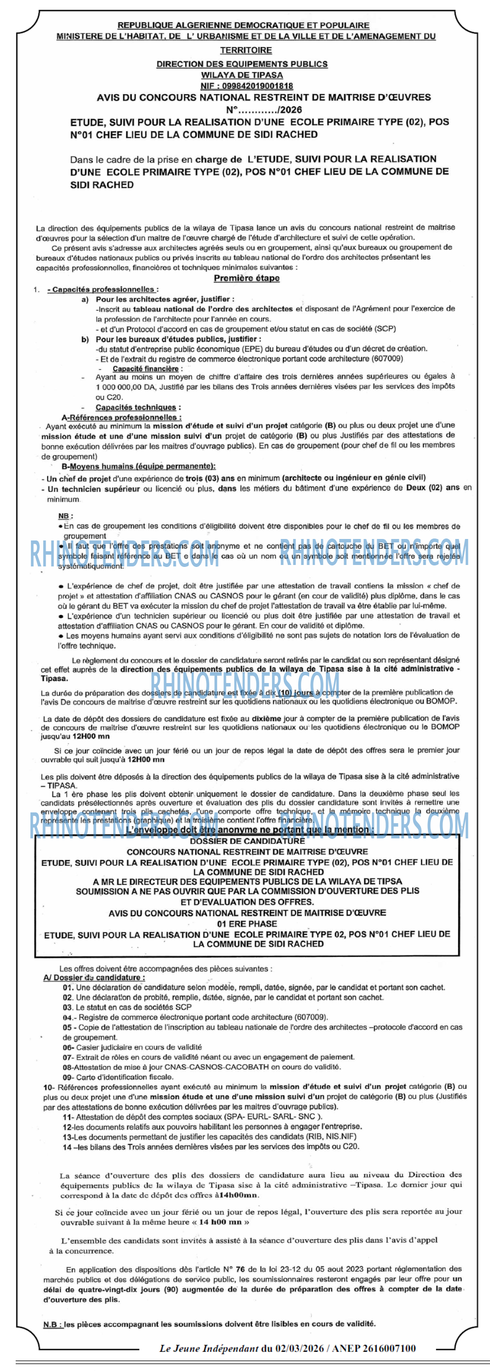 Jeune Independant