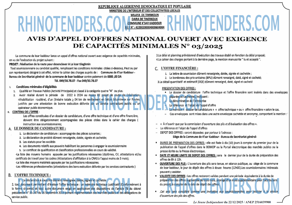 Le jeune indépendant