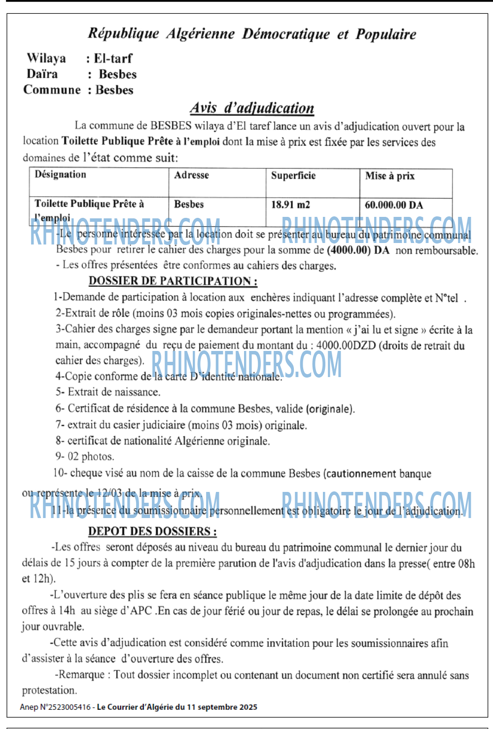 Le Courrier d'Algerie