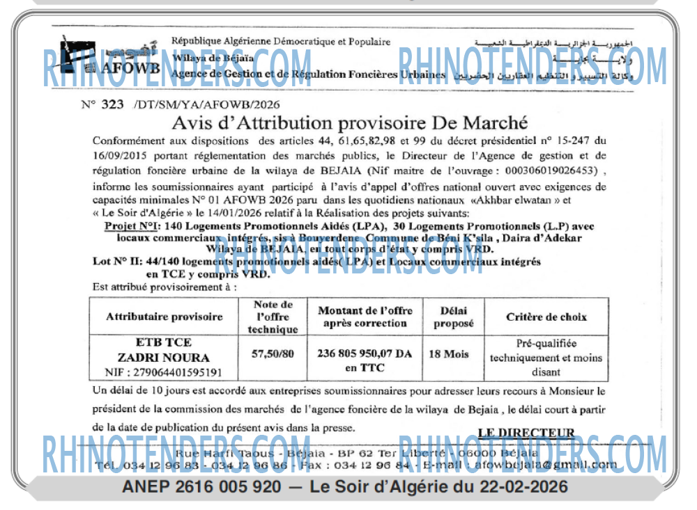 LE SOIR D'ALGERIE