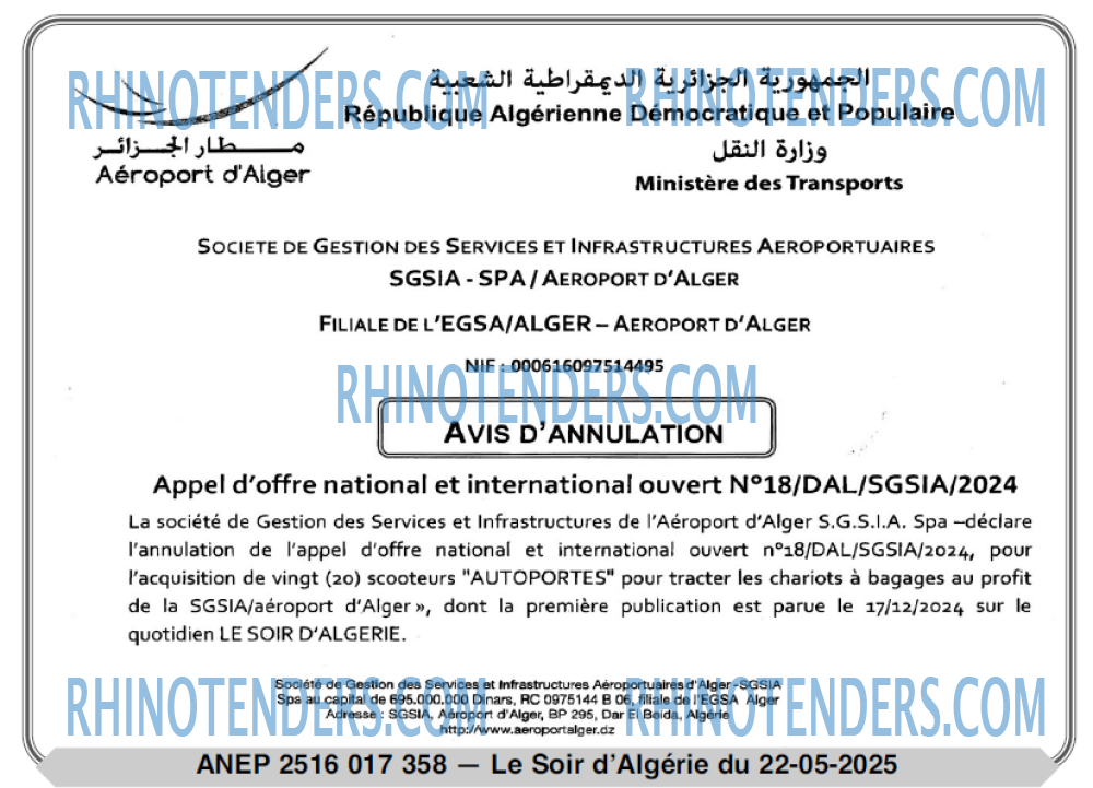 LE SOIR D'ALGERIE