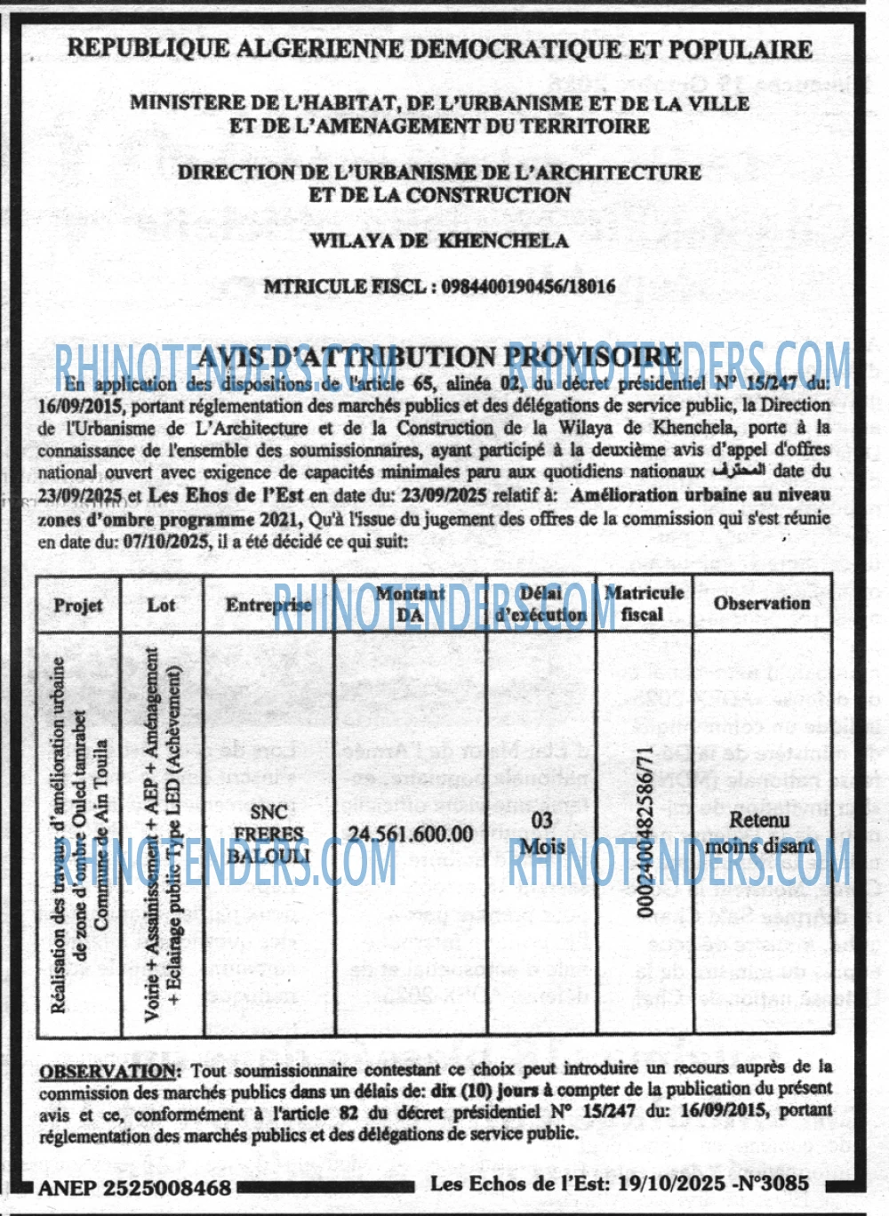 Les Echos de l'Est