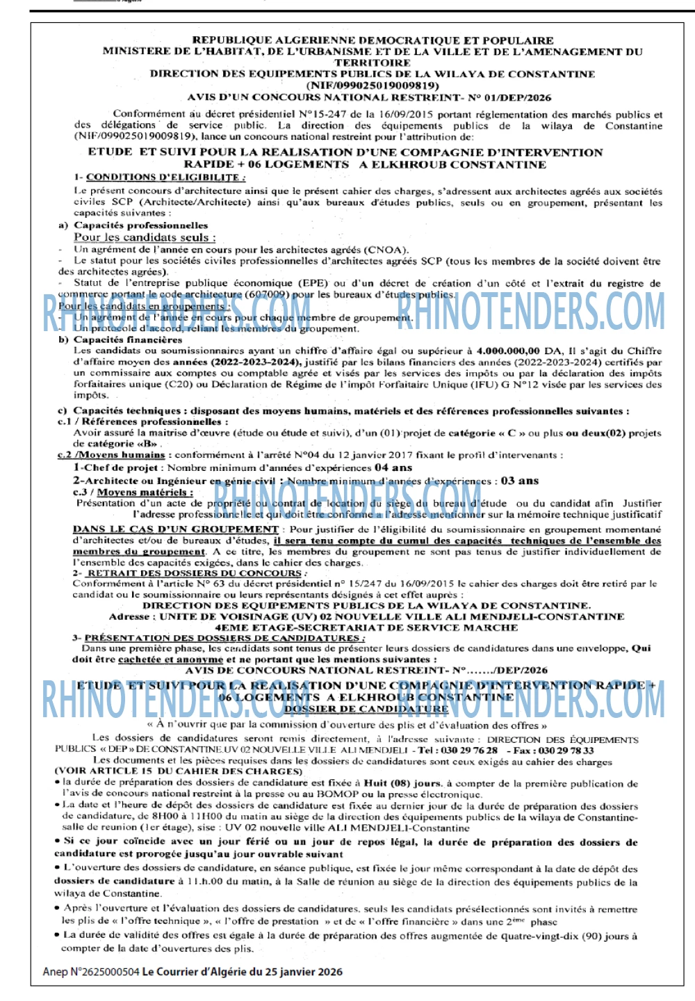 Le Courrier d'Algerie
