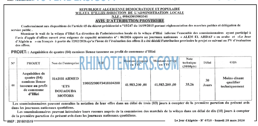 Le Jour d'Algérie
