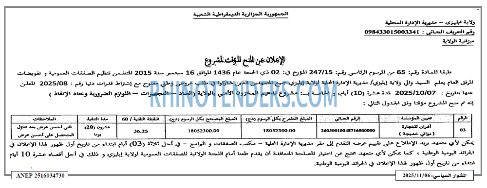 المشوار السياسي