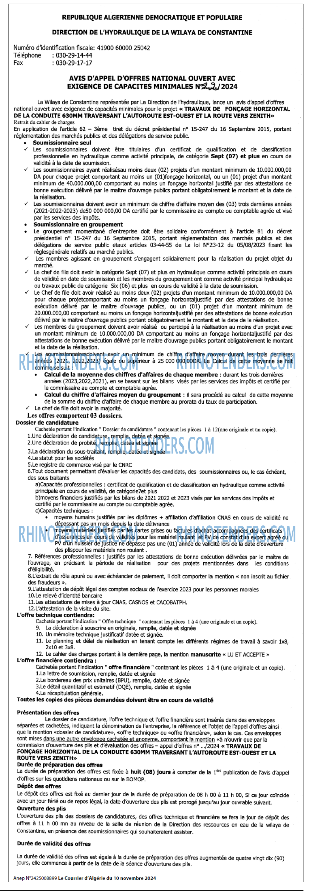 Le Courrier d'Algerie