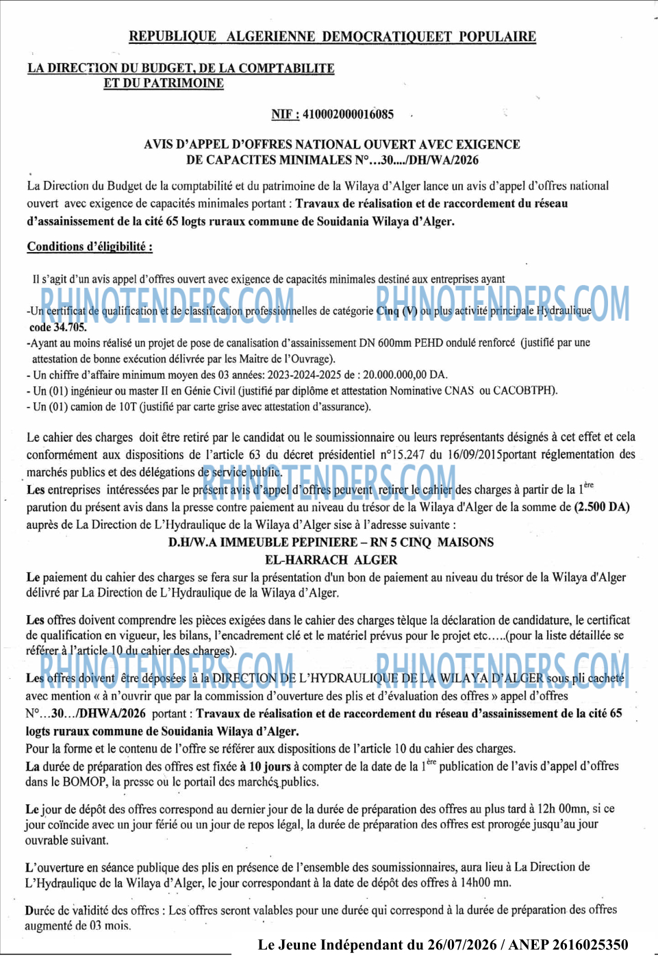 Le jeune indépendant