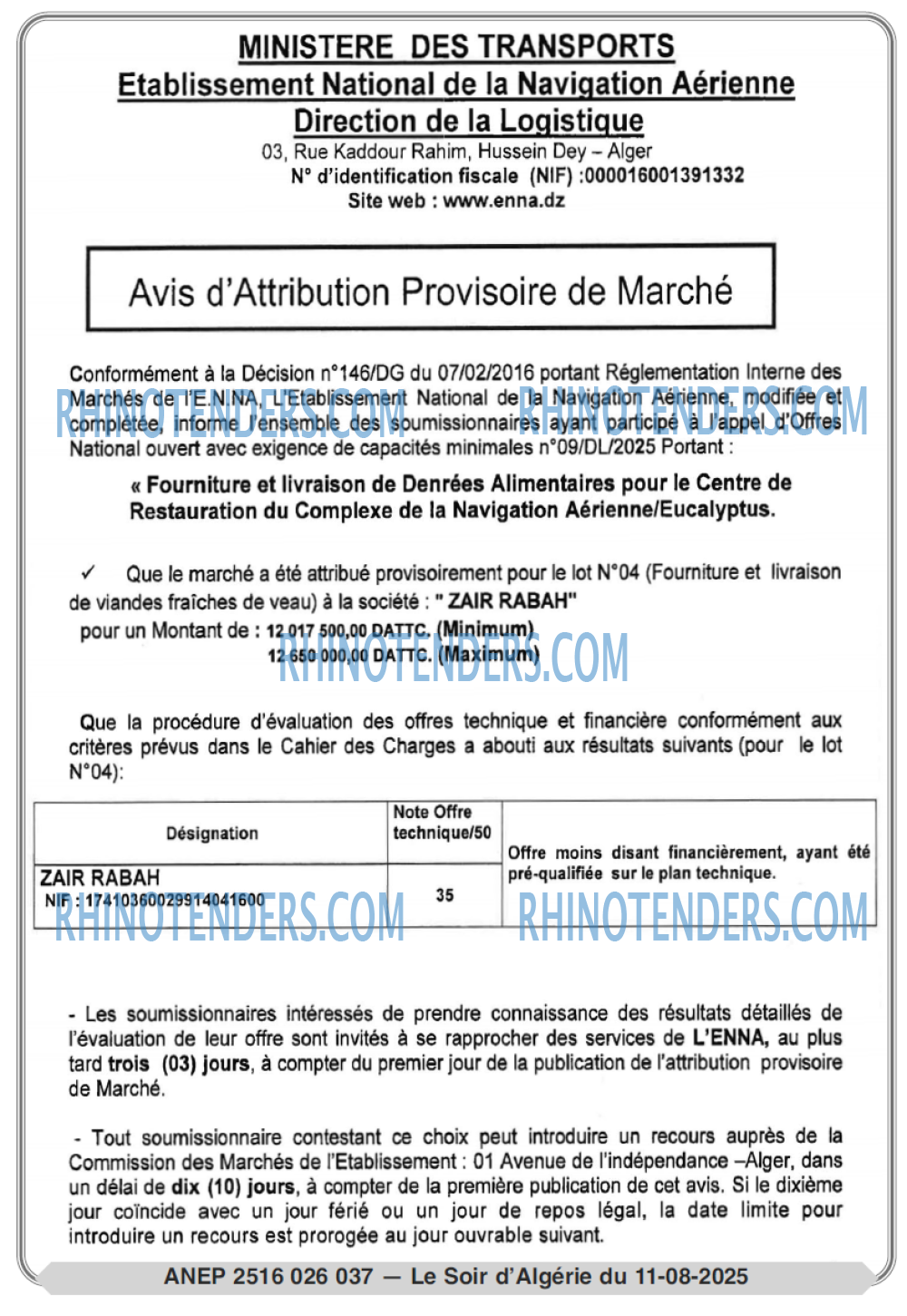 Le Jour d'Algérie