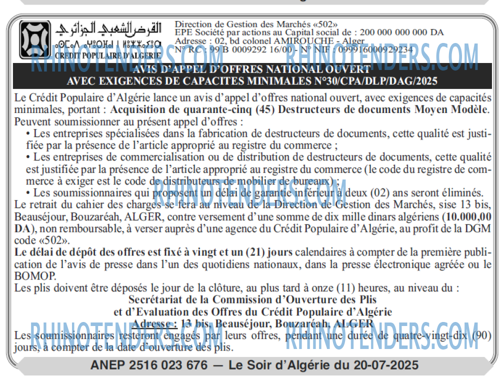 Le Jour d'Algérie