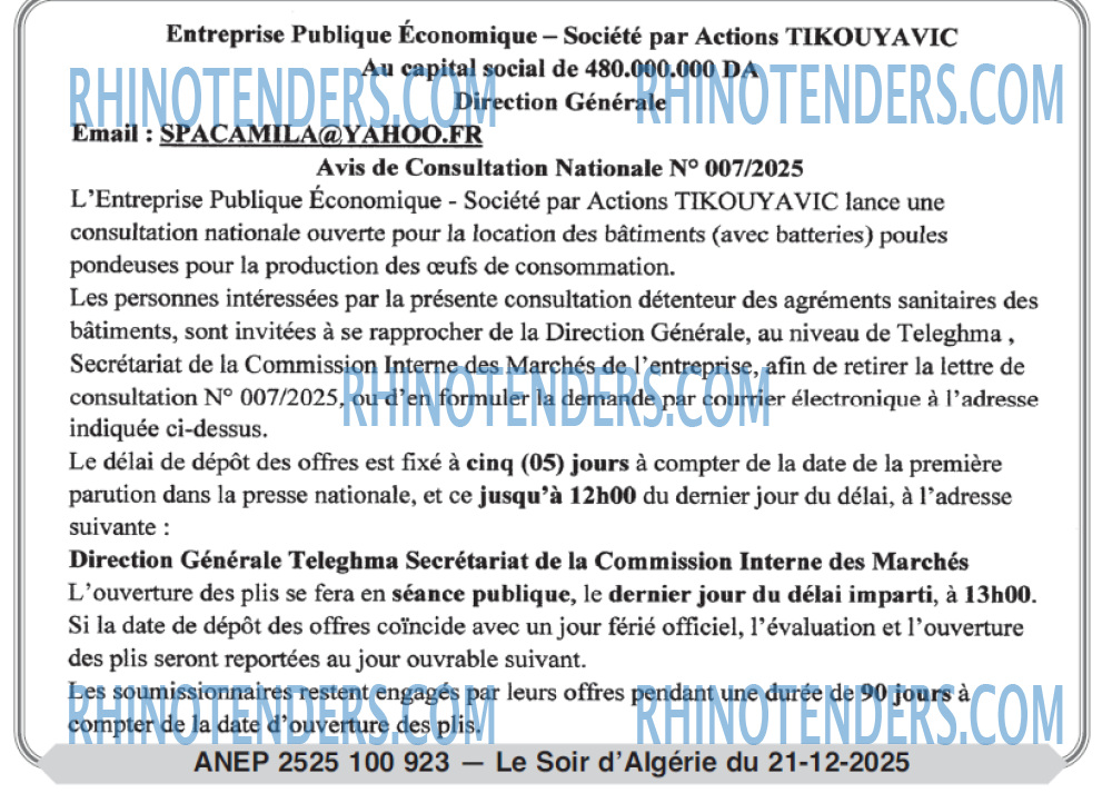 LE SOIR D'ALGERIE