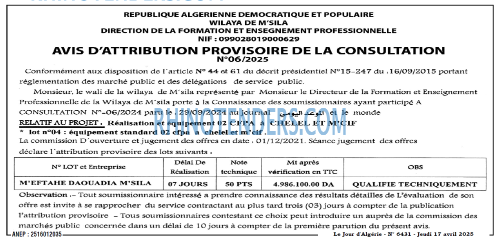 Le Jour d'Algérie