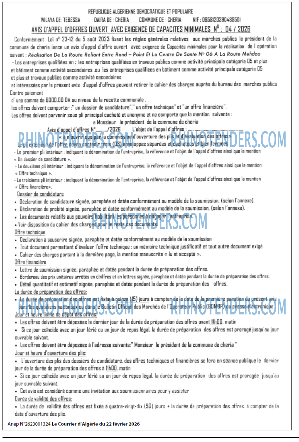 Le Courrier d'Algerie