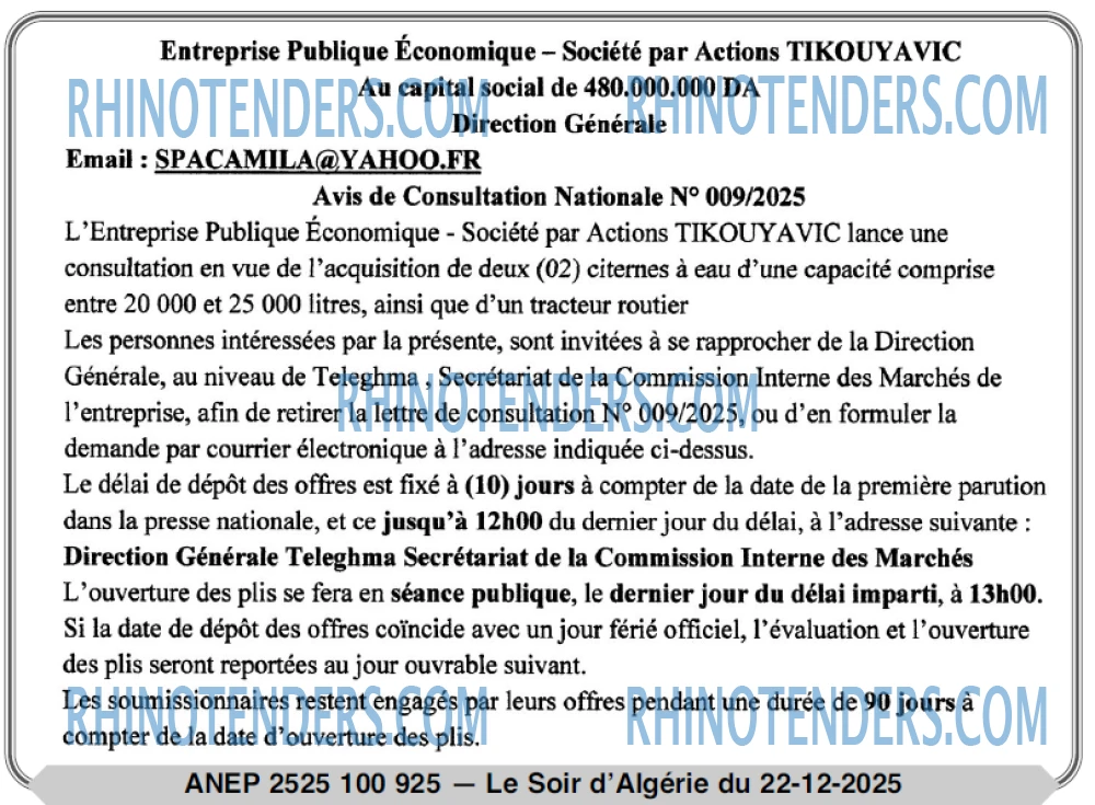 LE SOIR D'ALGERIE