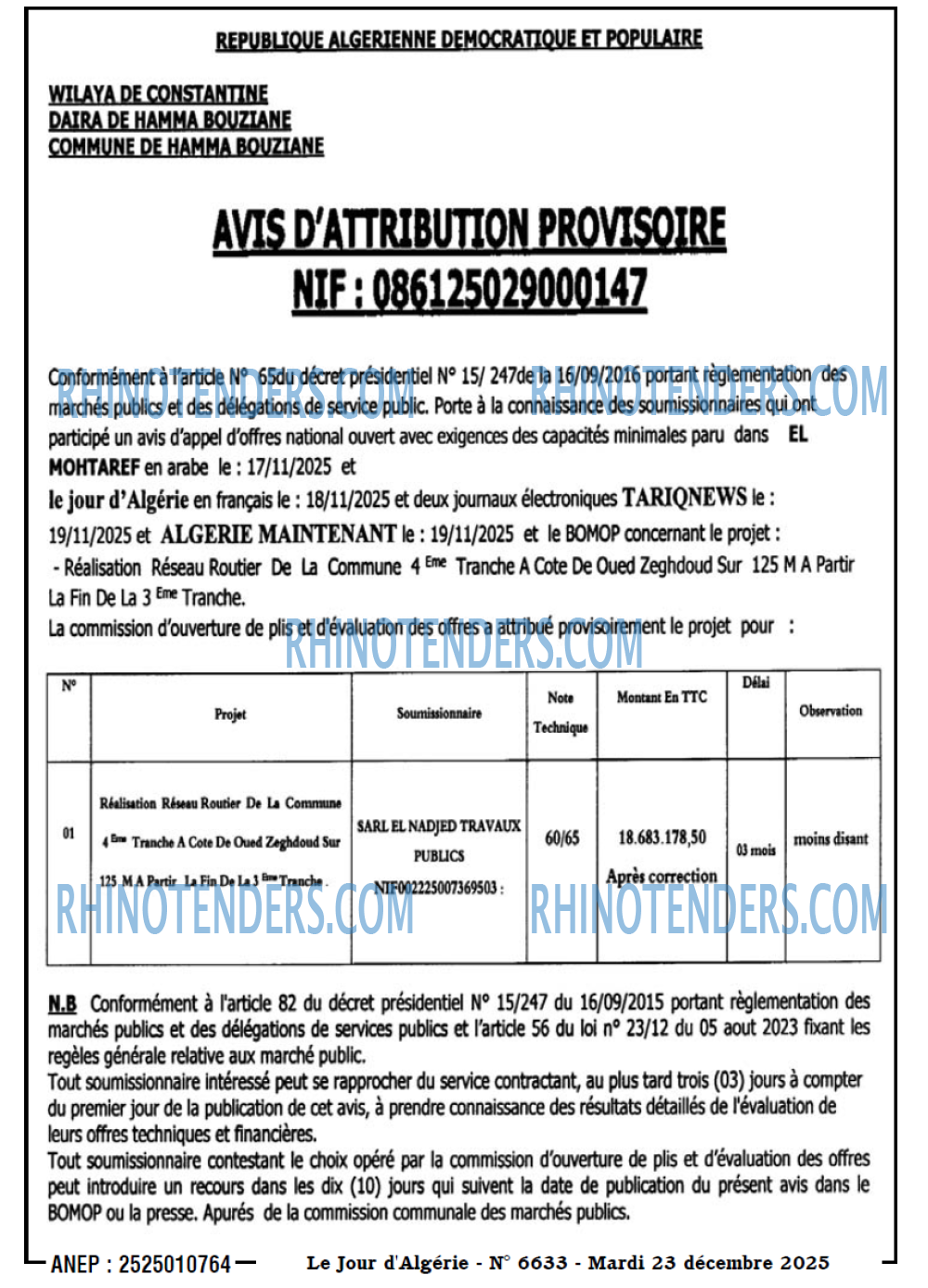 Le Jour d'Algérie