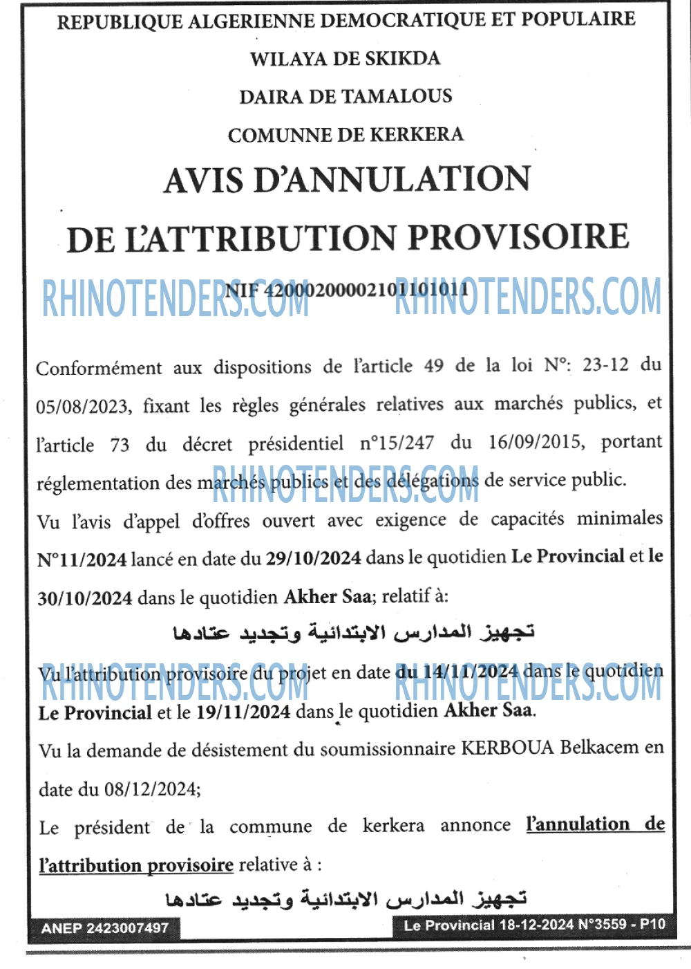 LE PROVINCIAL