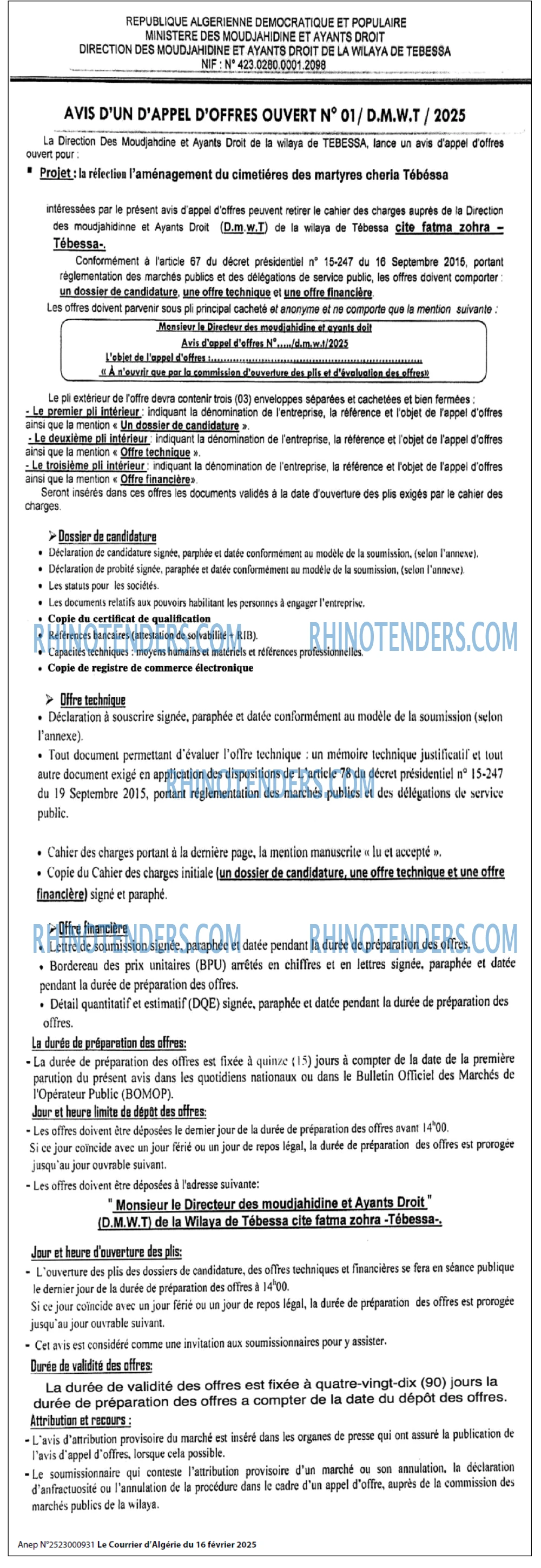 Le Courrier d'Algerie