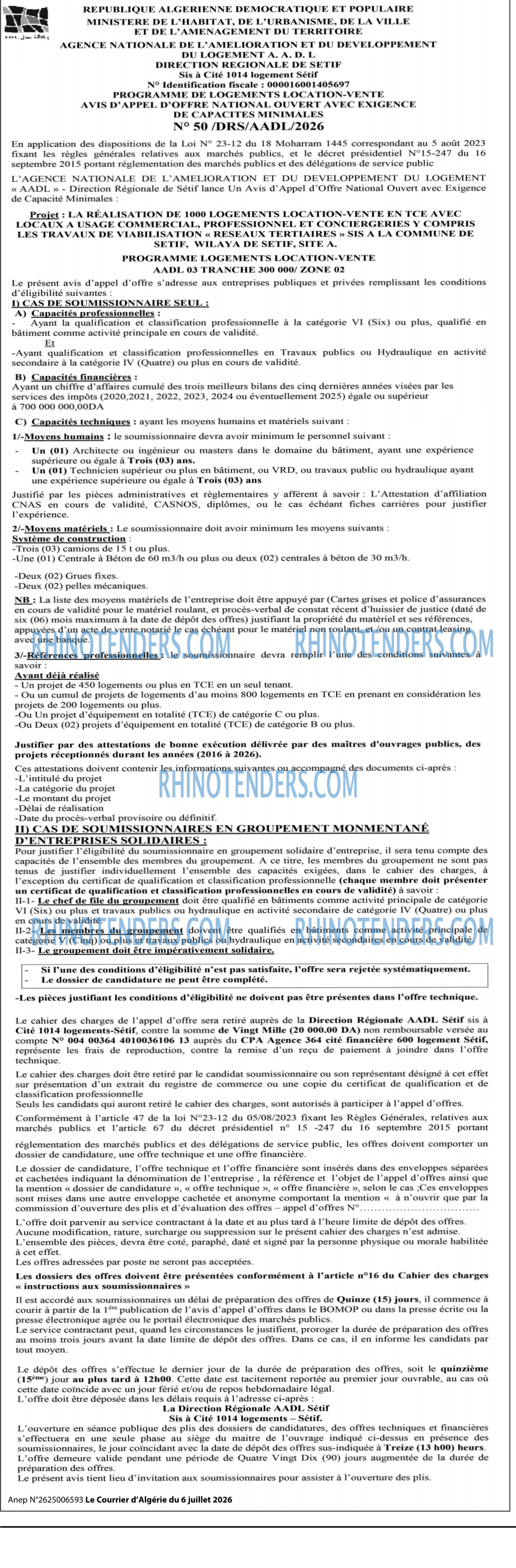 Le Courrier d'Algerie