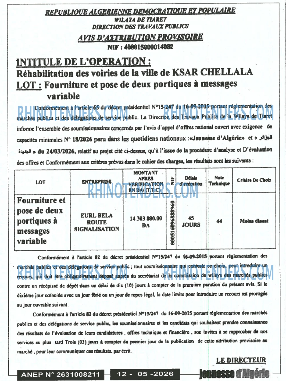 Jeunesse d'Algerie