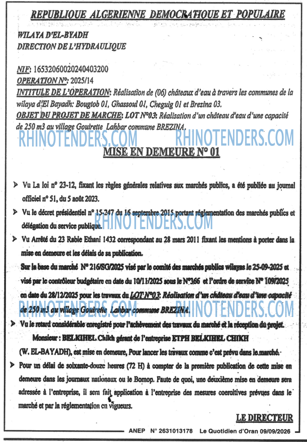 Le Quotidien d'Oran