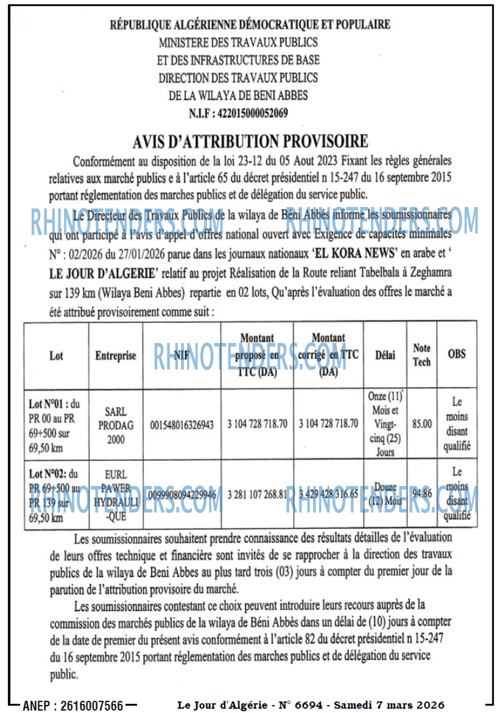 Le Jour d'Algérie