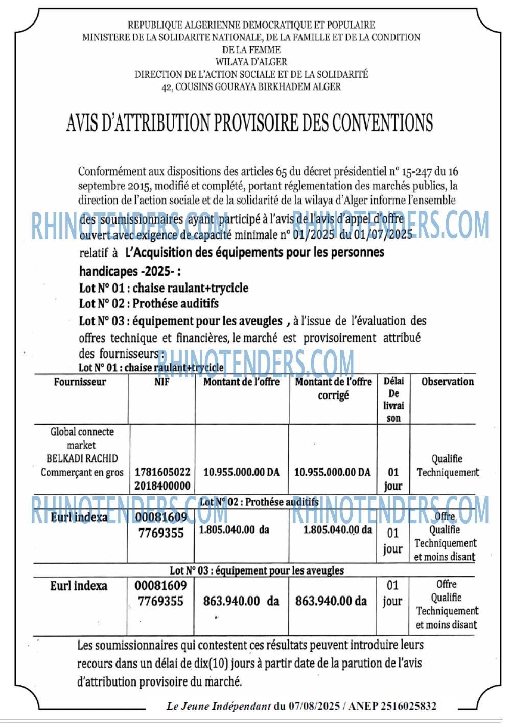 Le jeune indépendant