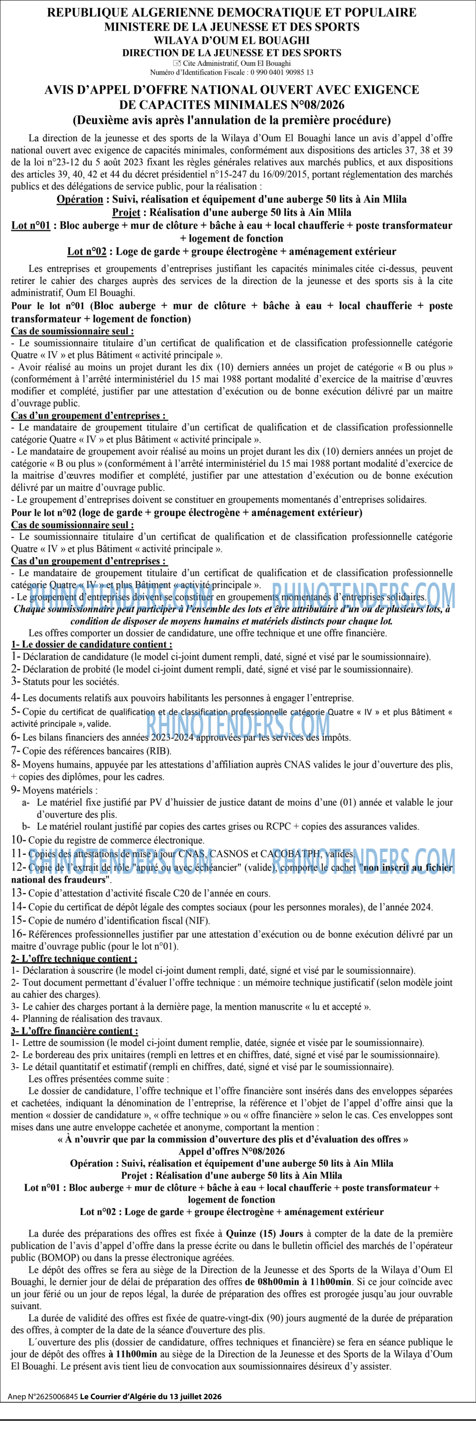 Le Courrier d'Algerie