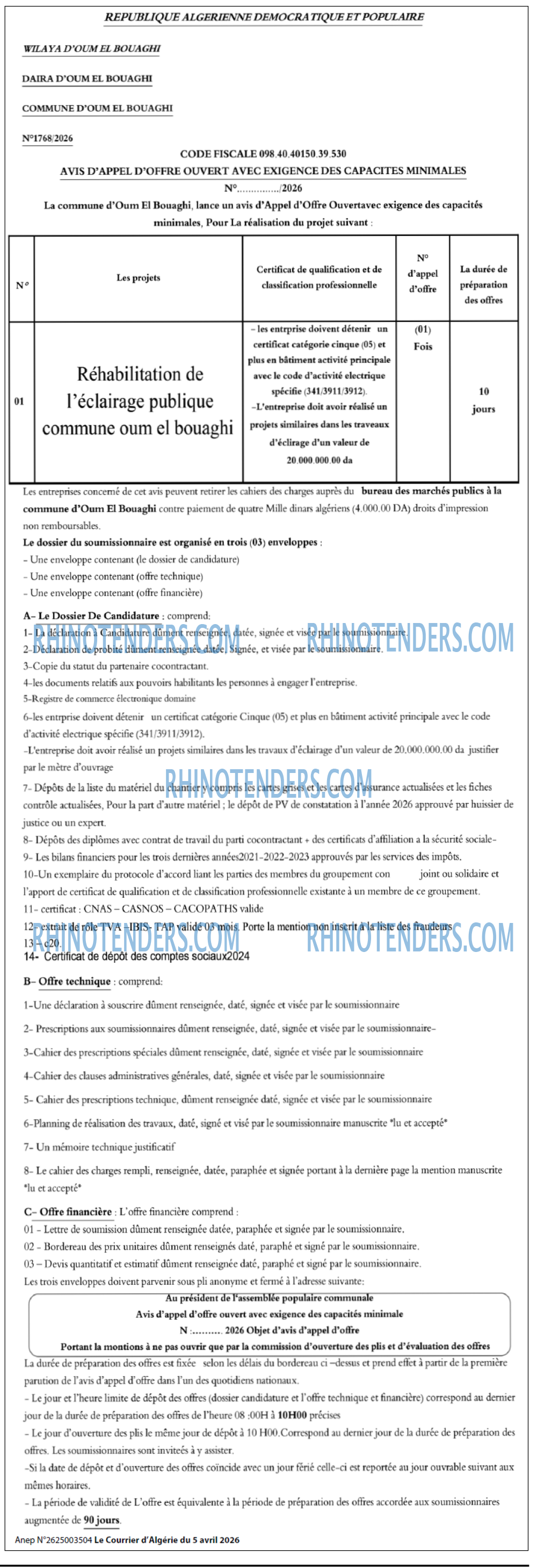 Le Courrier d'Algerie