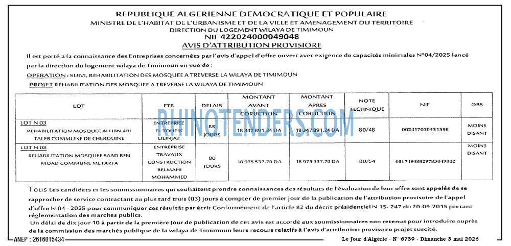 Le Jour d'Algérie
