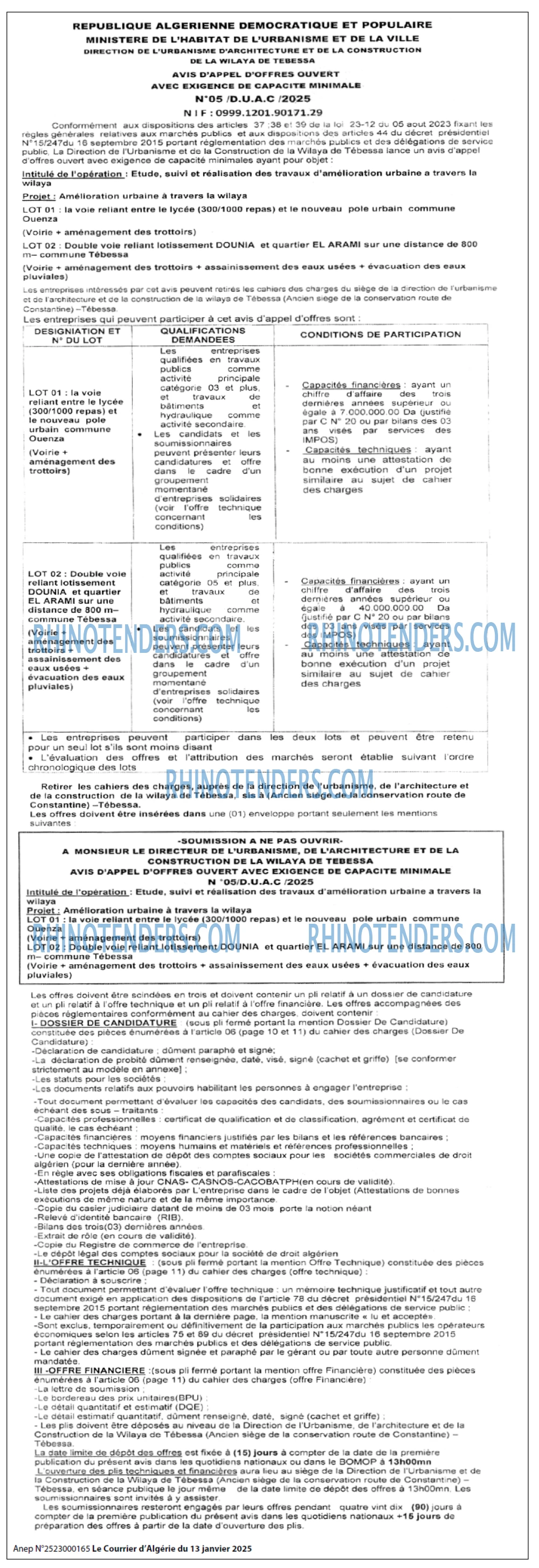 Le Courrier d'Algerie