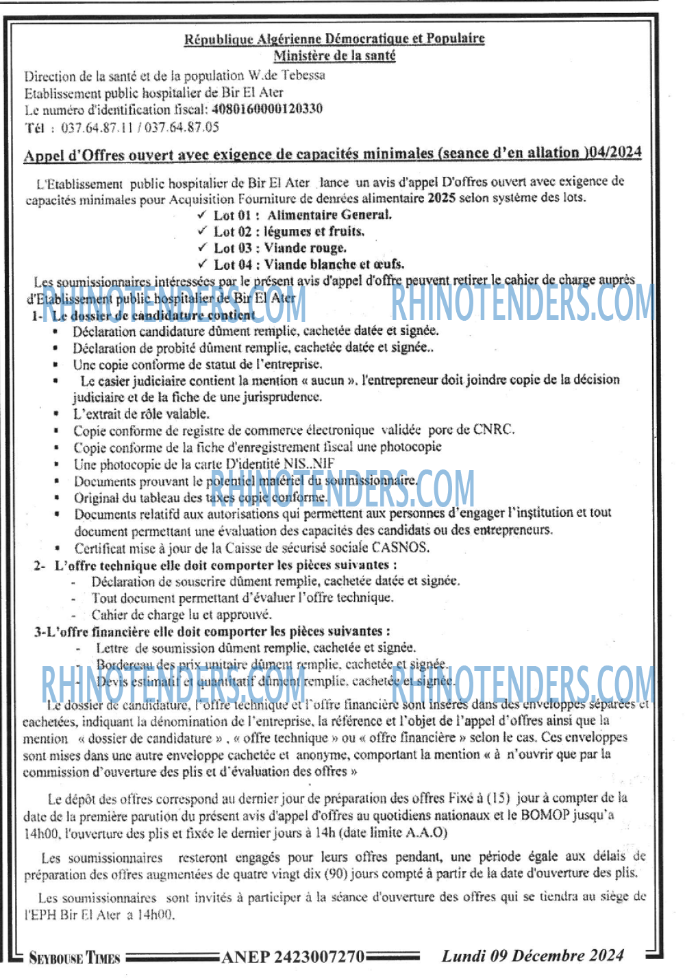 SEYBOUSSE TIMES