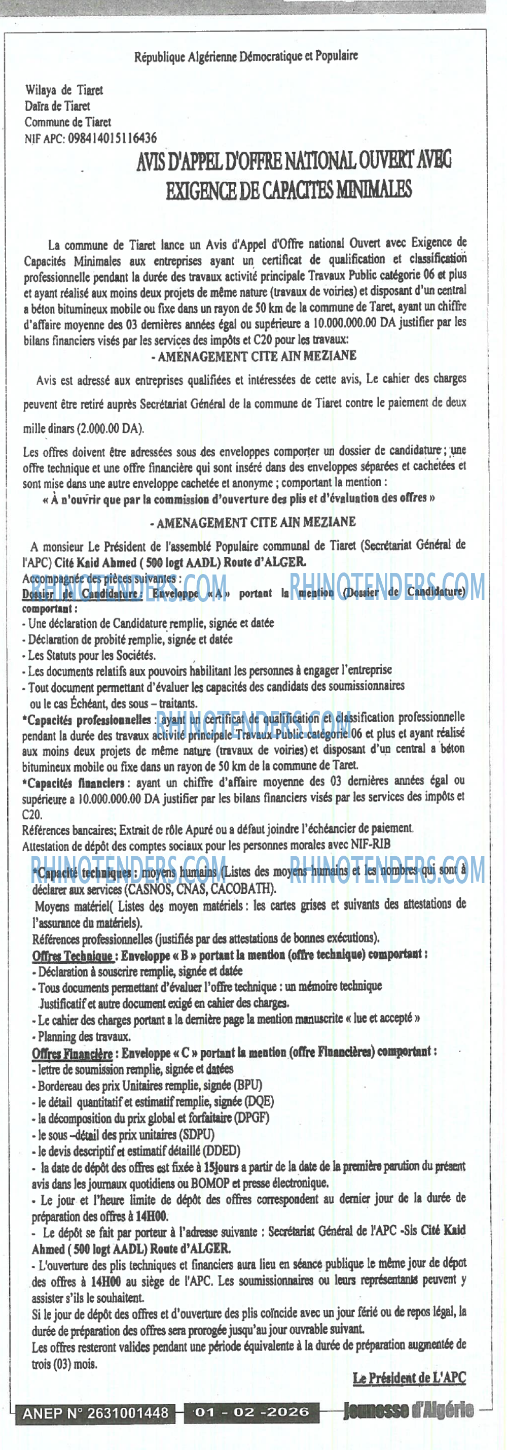 Jeunesse d'Algerie