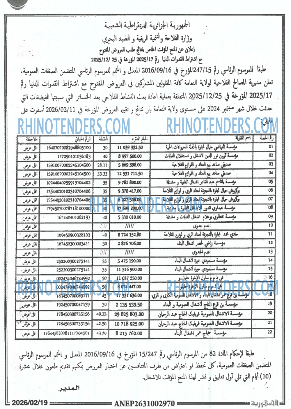 Rhinotenders