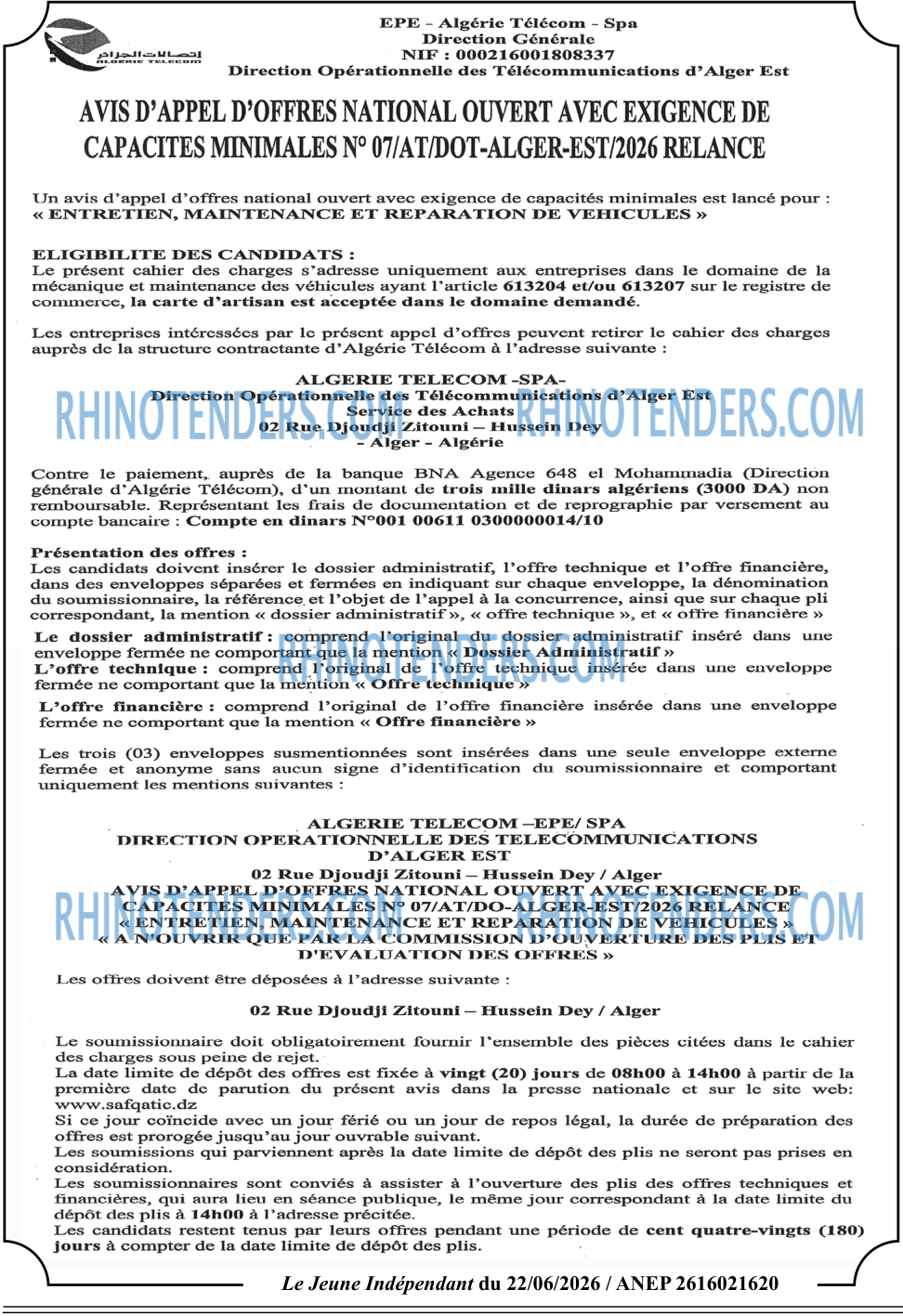 Jeune Independant