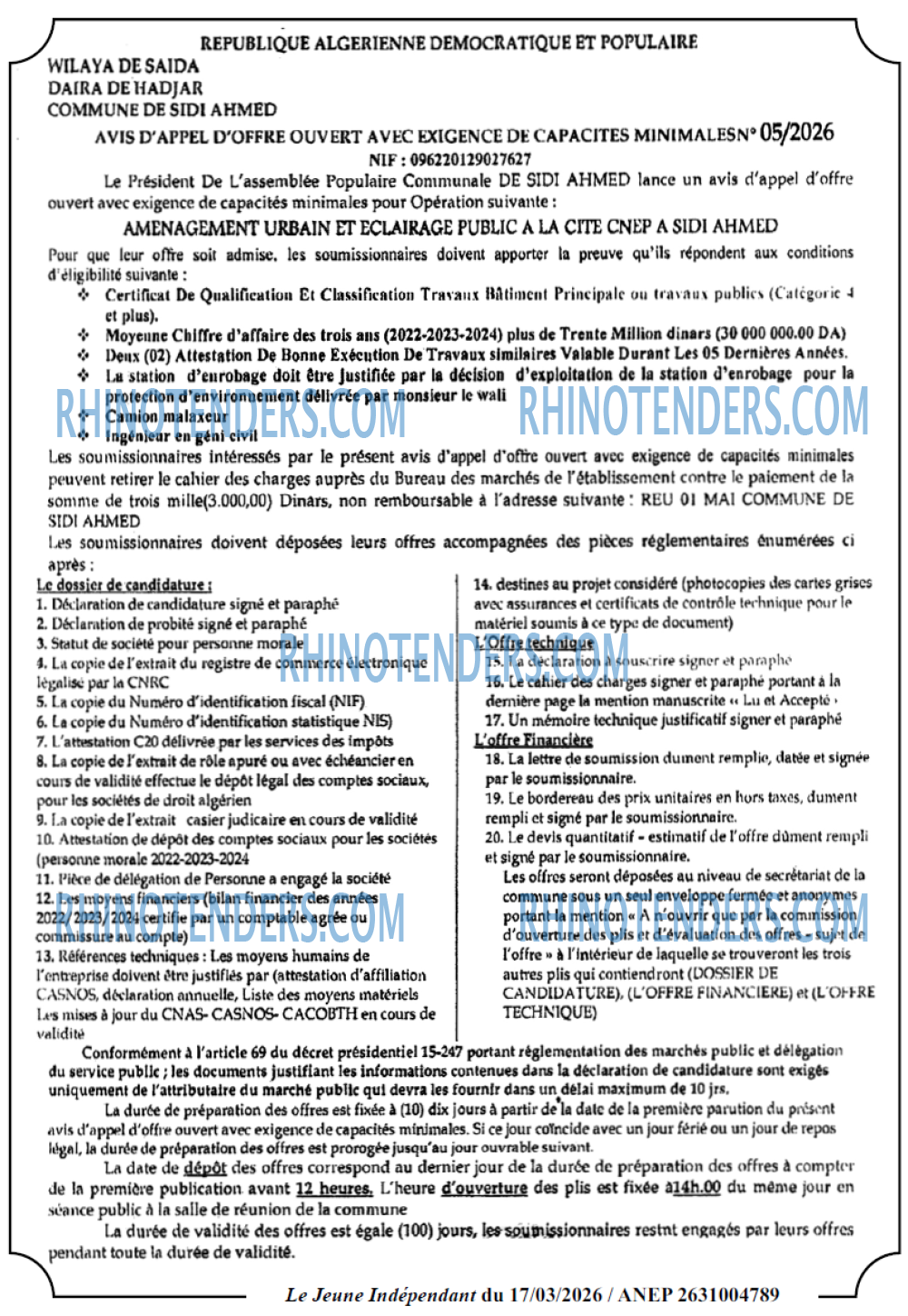 Jeune Independant