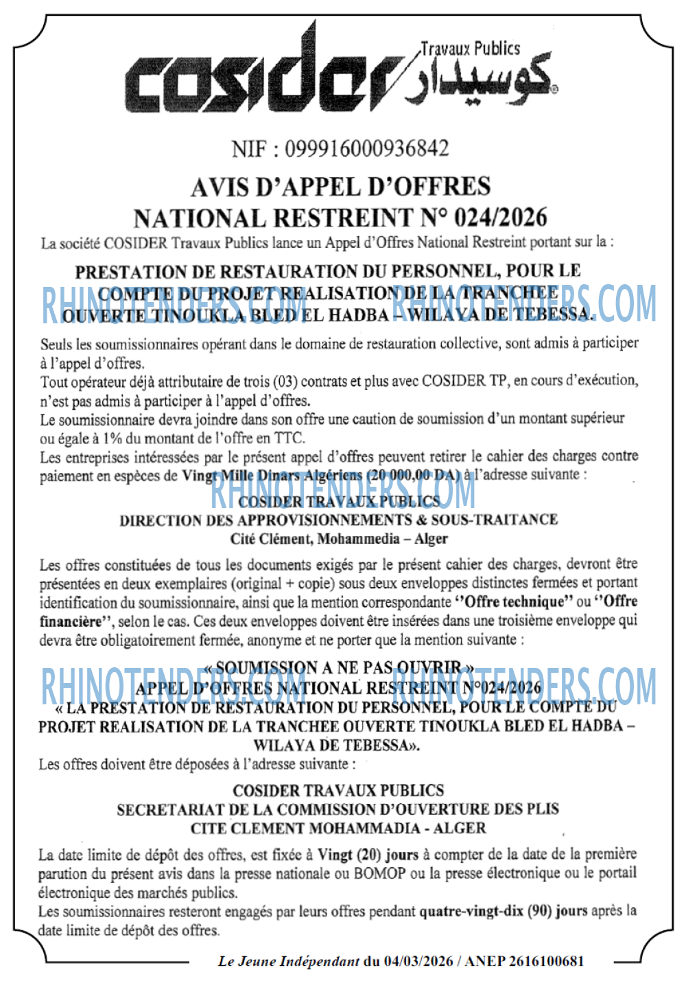 Jeune Independant
