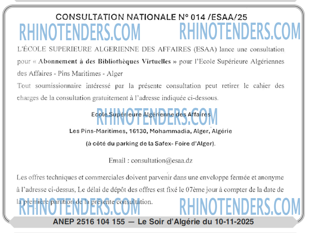 LE SOIR D'ALGERIE