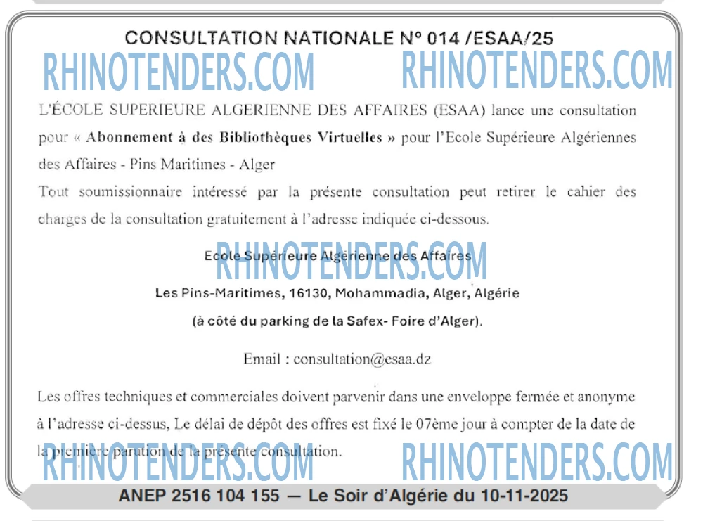 LE SOIR D'ALGERIE