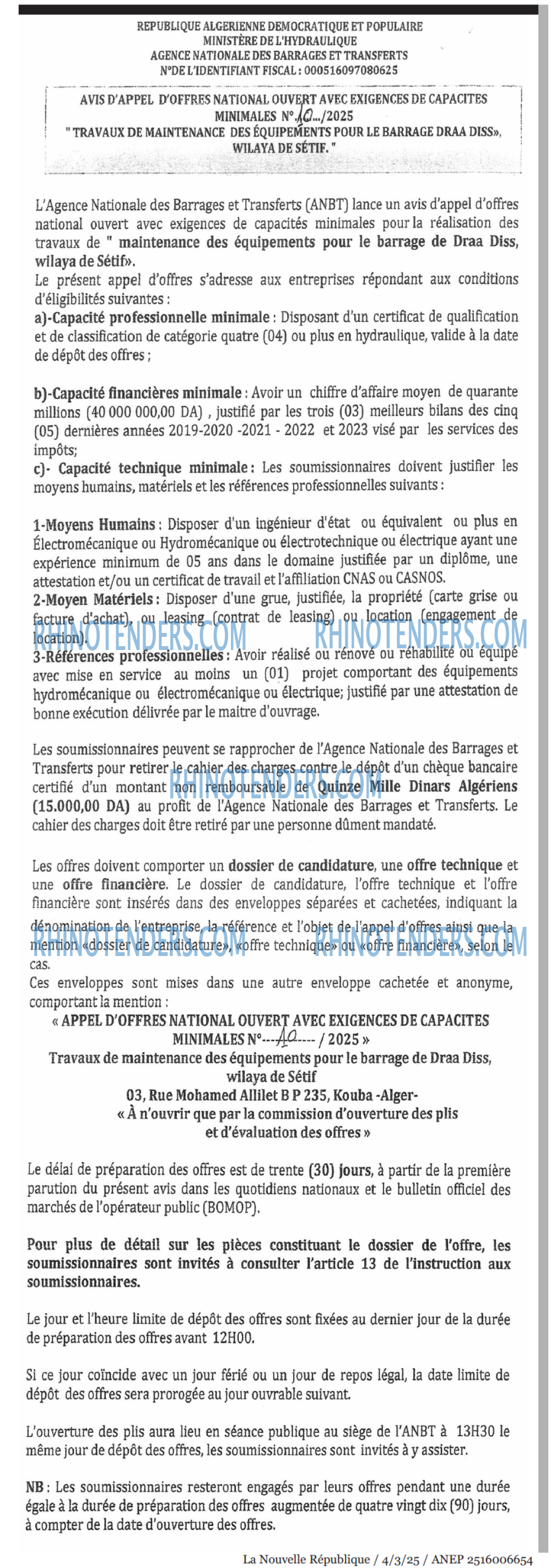 NOUVELLE REPUBLIQUE