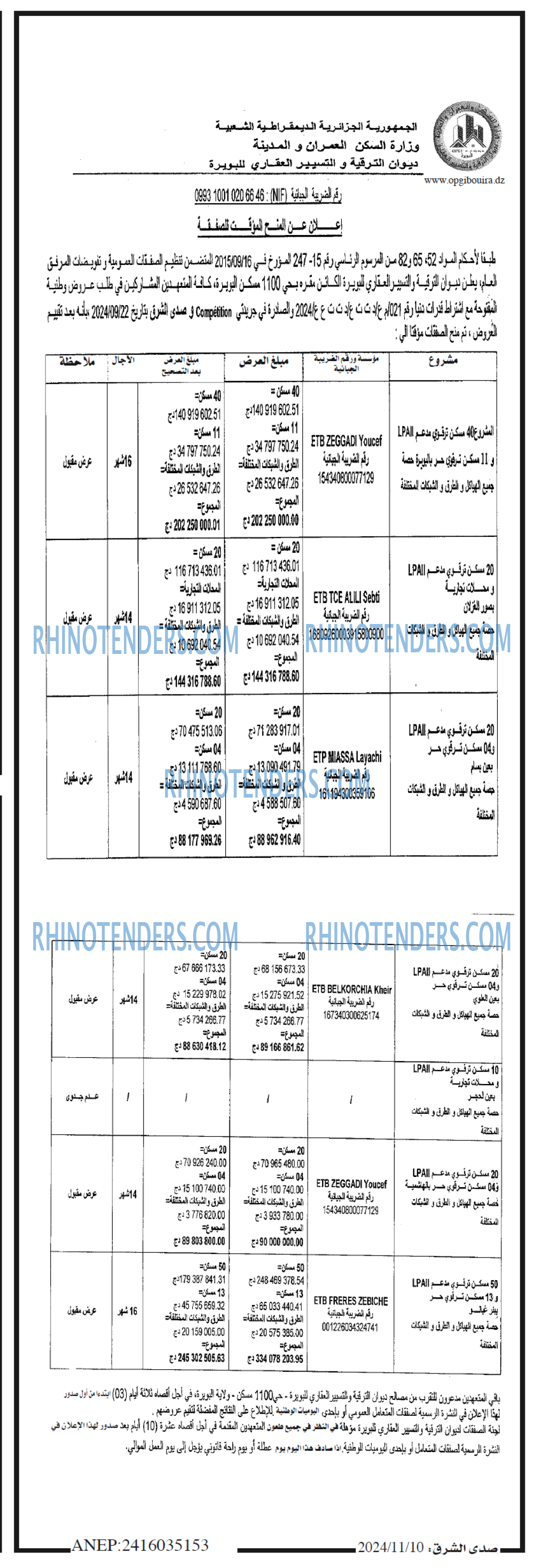 Rhinotenders