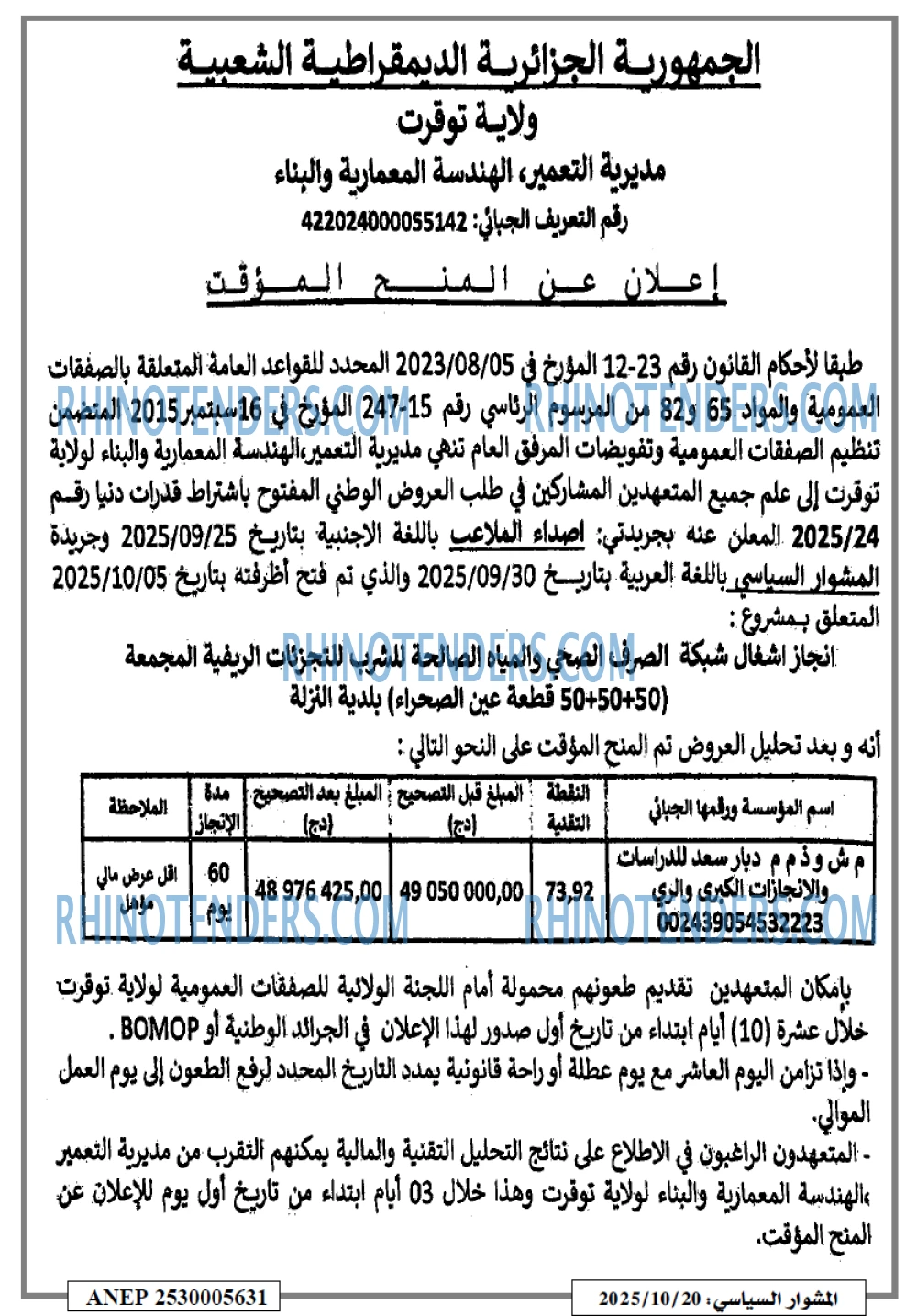 المشوار السياسي