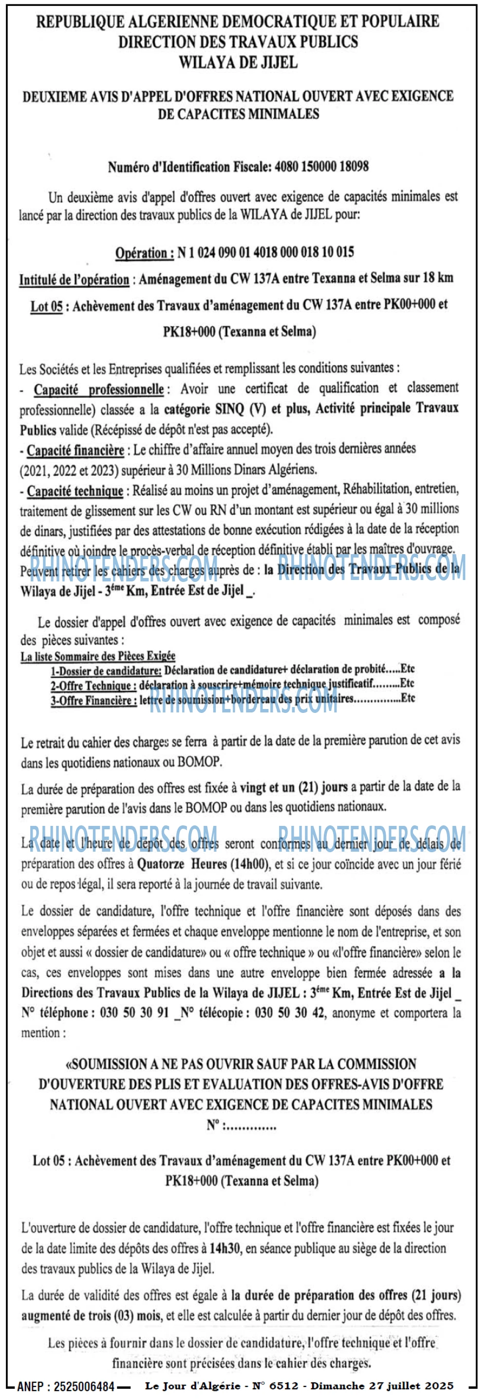 Le Jour d'Algérie