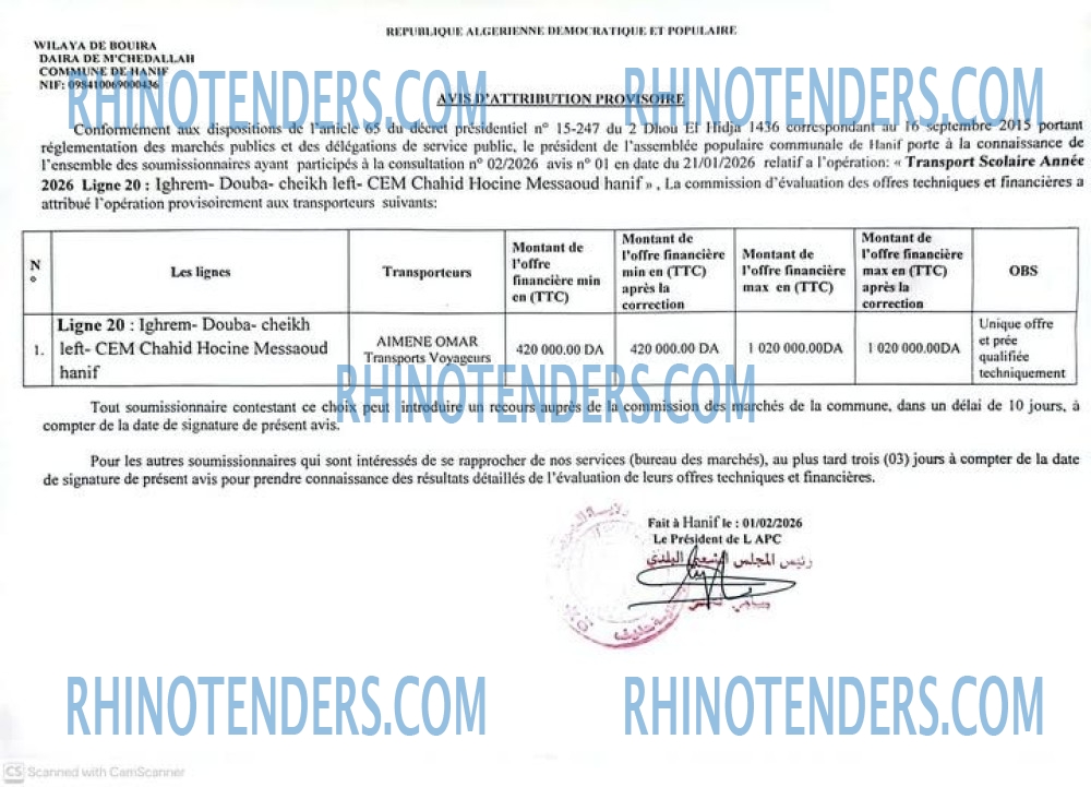 Rhinotenders