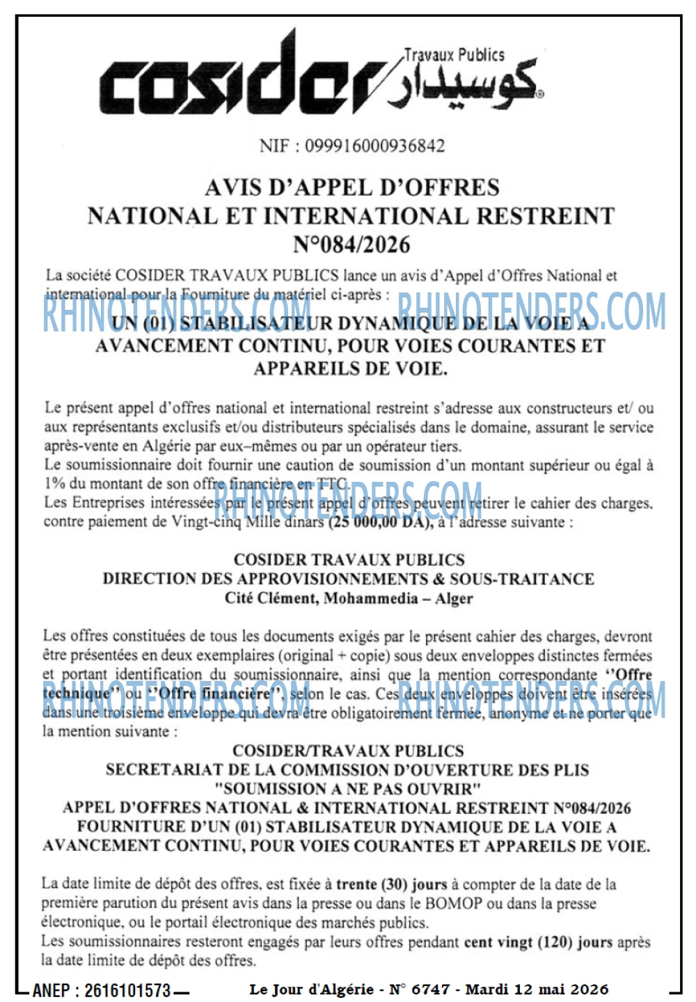 Le Jour d'Algérie